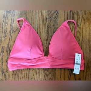 J.Crew Women's Plunge bikini top NWT